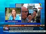Guatemaltecos exigen alto a la corrupción del gobierno