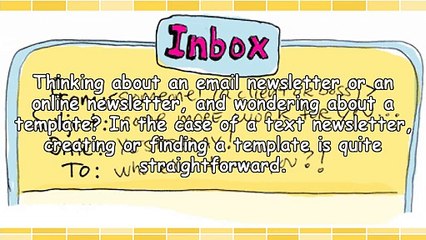 Email Newsletter Templates: Text