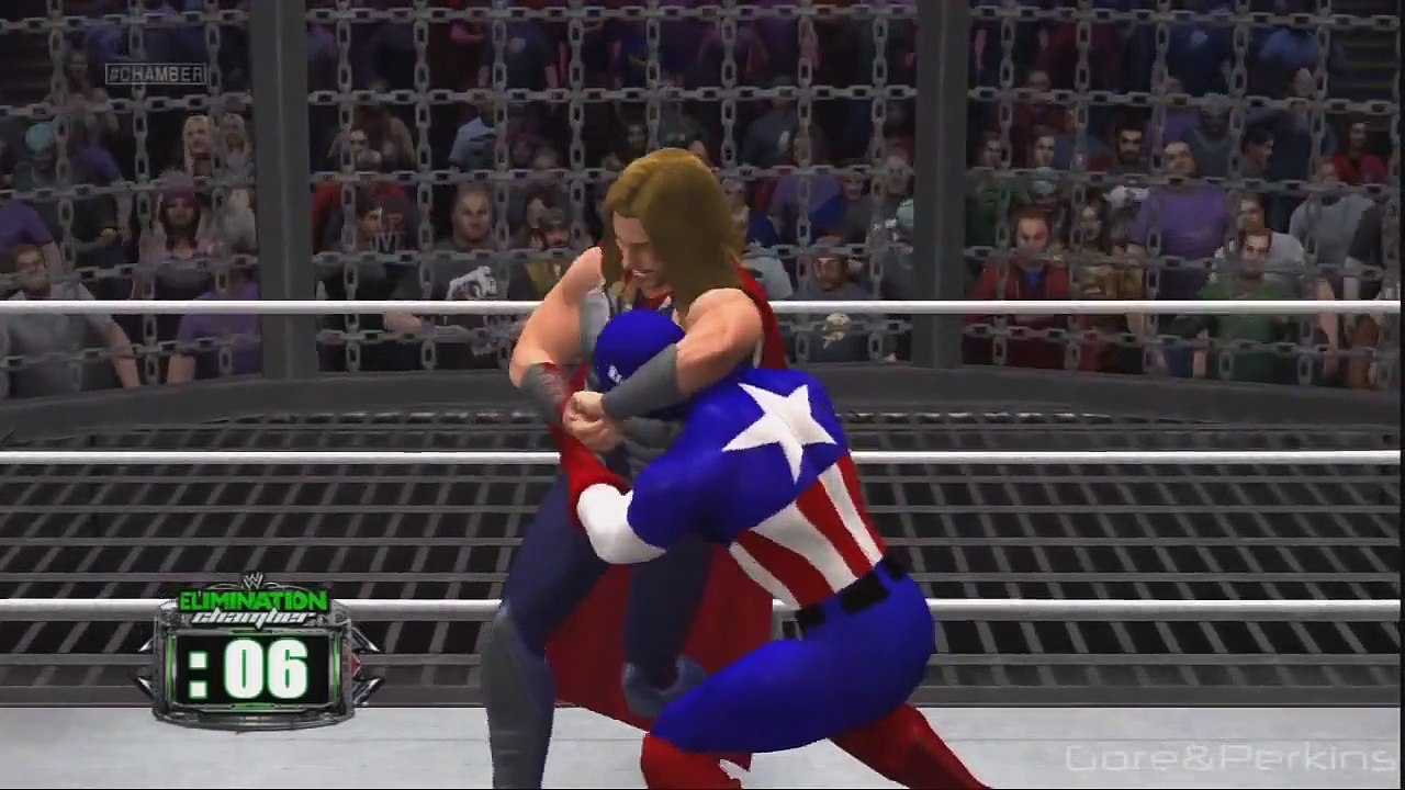 WWE 13 | Iron Man vs Hulk vs Thor vs Cpt America vs Hawkeye vs Nick Fury
