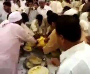 People fighting for Ice Cream in a wedding somewhere in Pakistan.