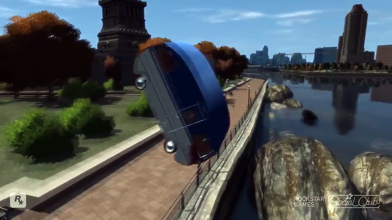 GRAND THEFT AUTO IV 1965 SAAB CARAVAN 92HK MOTORHOME CRASH TESTING HD