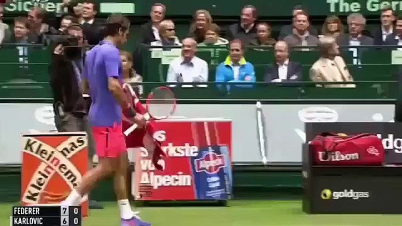 Roger Federer vs Ivo Karlovic | Halle Gerry Weber Open 2015 | ateeksheikh