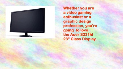 Acer S231hl Bbid 23inch Screen Ledlit Monitor