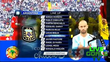 Argentina - Jamaica LINE UP Information