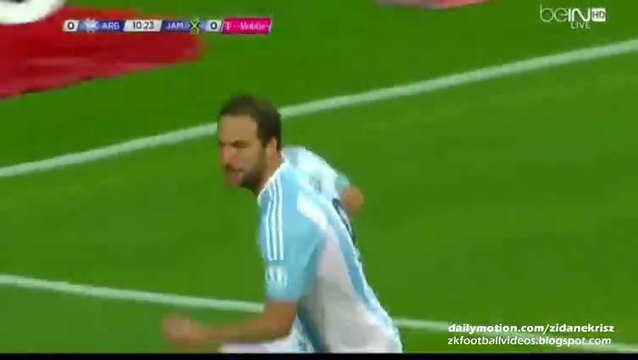 1-0 Gonzalo Higuaín Brilliant Goal | Argentina v. Jamaica 20.06.2015