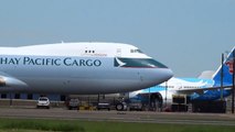 NEW Cathay Pacific 747-8F B-LJD Test Flight Take-Off