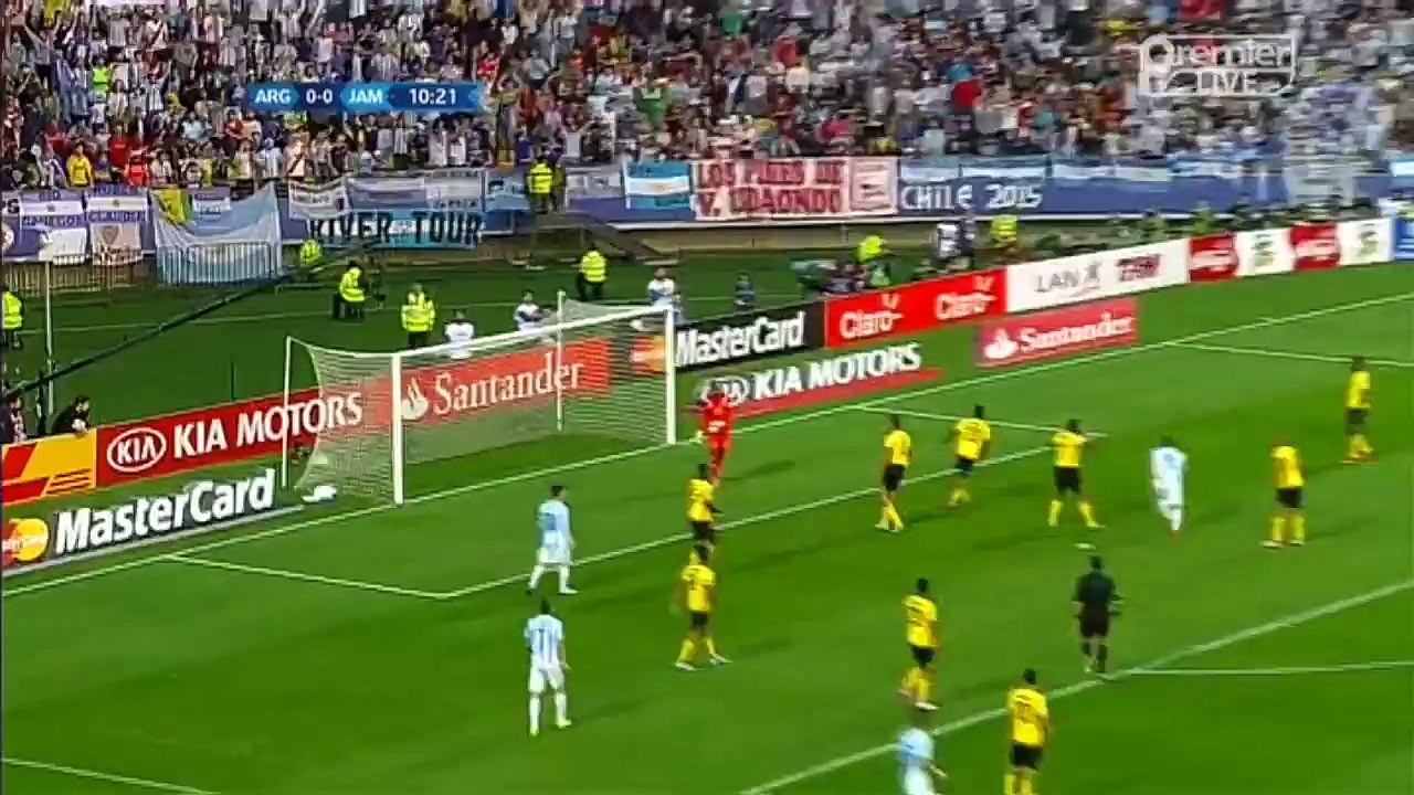 1-0 Gonzalo Higuaín Goal - Argentina vs Jamaica 20.06.2015