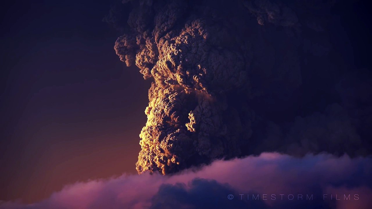 Incredible Time-Lapse of a Massive Volcano Eruption