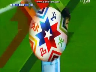 Lionel Messi great shot Argentina - Jamaica 20/06/2015