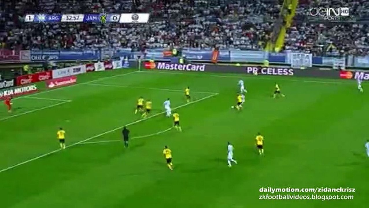 Messi Fantastic Shot - Argentina v. Jamaica 20.06.2015