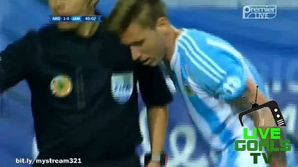 Argentina Fantastic Free Kick Chance vs Jamaica