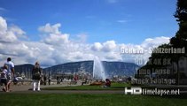 Geneva, Switzerland - UHD Ultra HD 2K 4K Video Time Lapse Stock Footage Royalty-Free