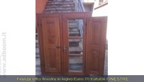 FIRENZE, MONTESPERTOLI   FINESTRE IN LEGNO EURO 70