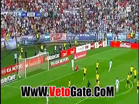 ملخص الشوط الاول الارجنتين - جامايكا