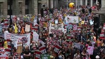 لندن تتظاهر ضد سياسة التقشف الحكومية