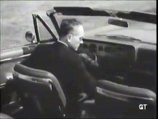 1965 Ford promo film- Experimental 'Wrist-Twist' steering control on a Mercury Park Lane convertible