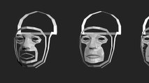 3D poly modeling steps of a human head