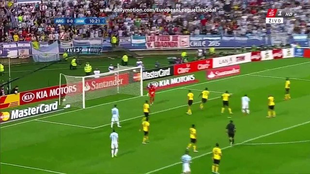 Gonzalo Higuain 1:0 | Argentina - Jamaica 20.06.2015 HD