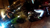 Cold Winter Night Ride  - R1 CROSSPLANE SOUND, Wheelies, COPS [RAW]