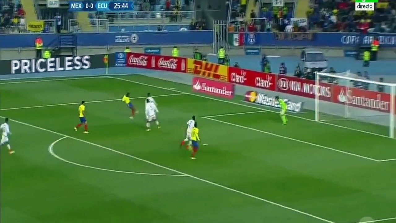 Gol de Miller Bolaños  0-1 Mexico vs Ecuador 19/06/2015 Copa America