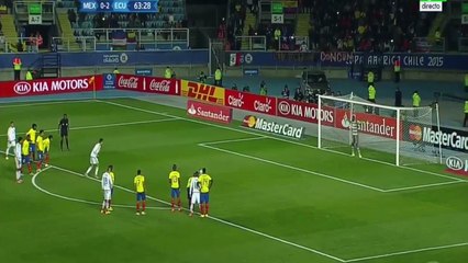 Penalti Gol de Raúl Jimenez 1-2  Mexico vs Ecuador 19/06/2015 Copa America