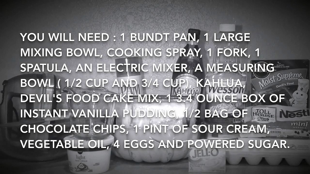 How to Bake a Kahula Cake