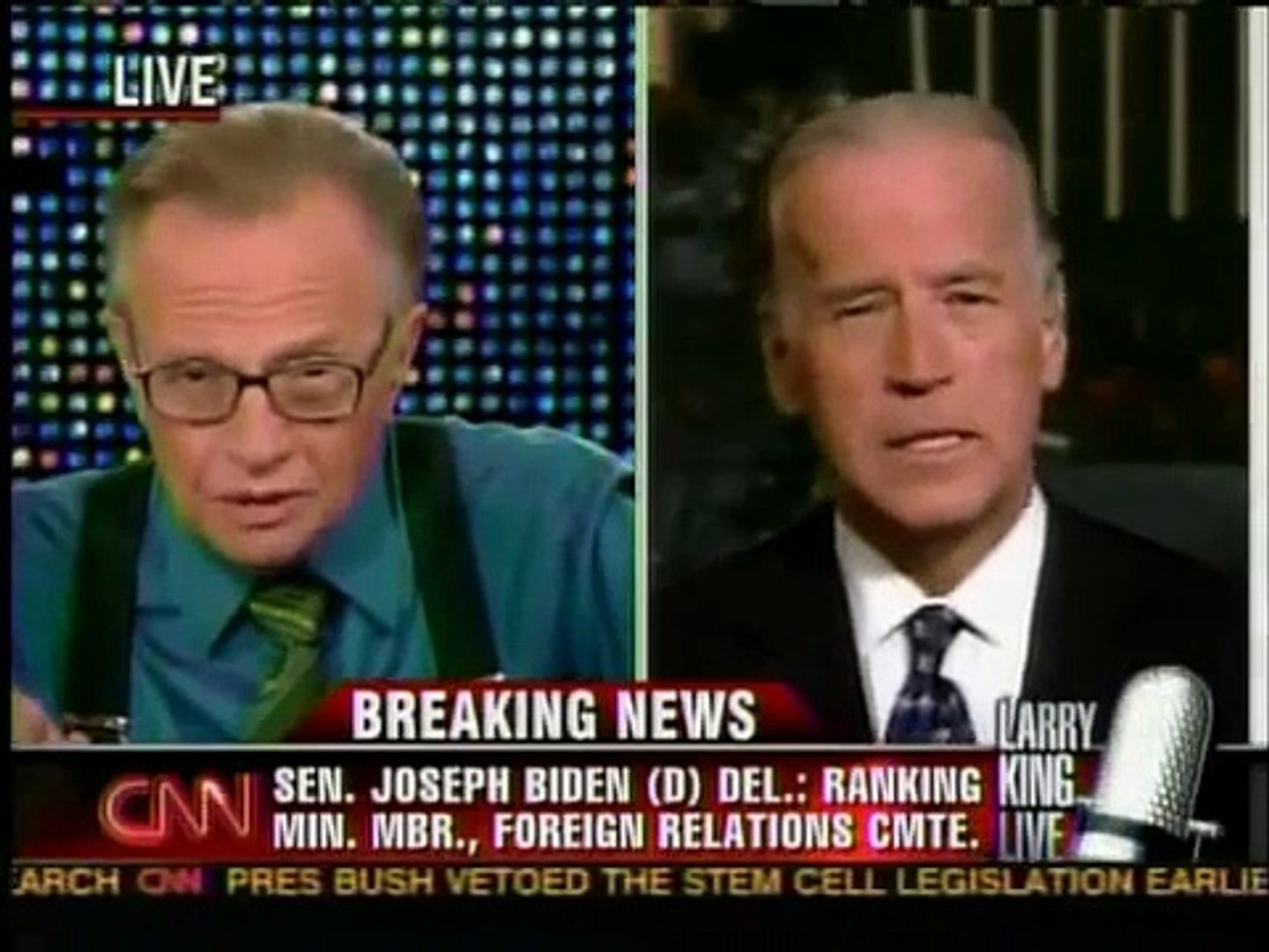 Joe Biden on Larry King