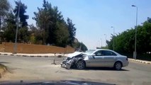 حادث رهيب لسيارة الفنانة سماح أنور مع إلهام شاهين