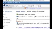 PubMed Literature Search -  Saving Searched References