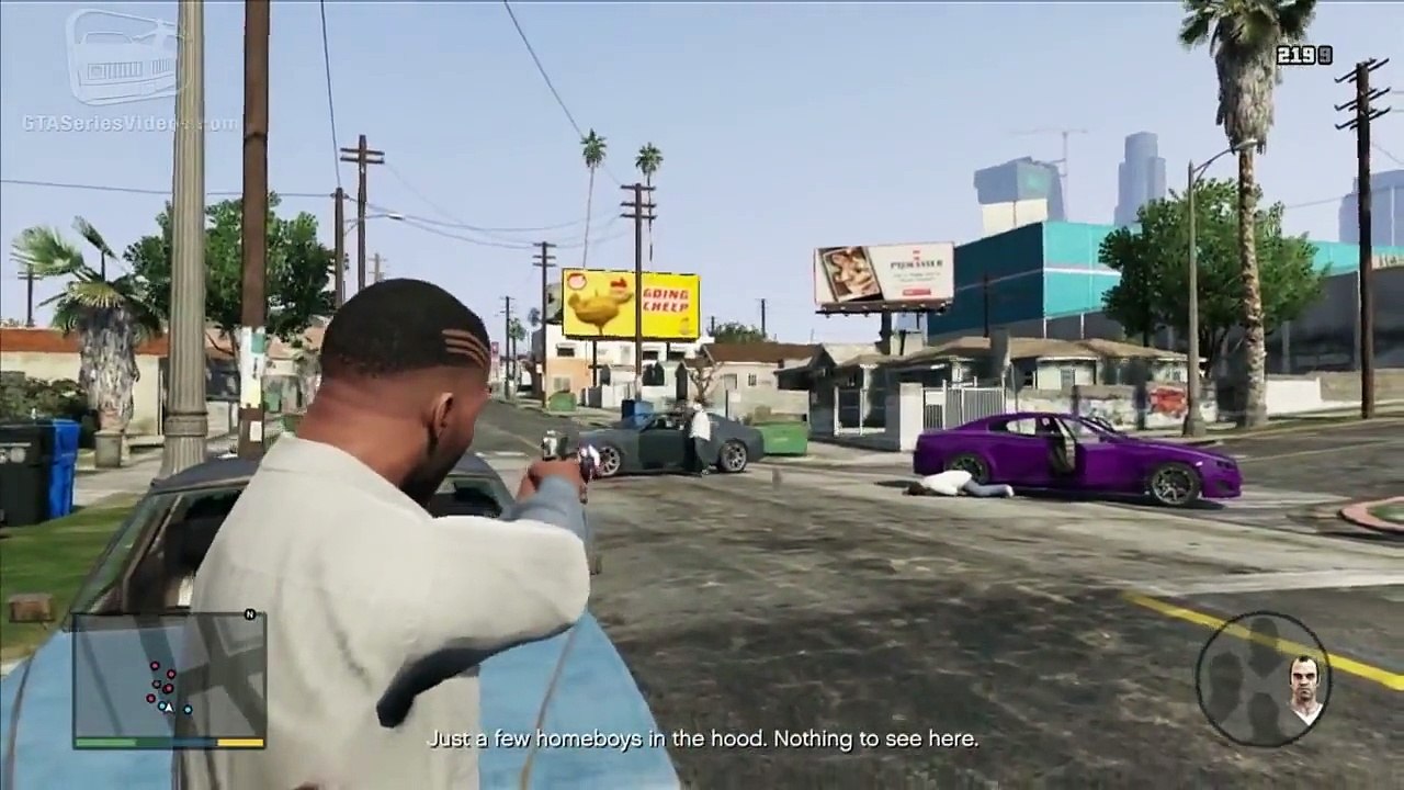 GTA 5 - Mission #27 - Hood Safari [100% Gold Medal Walkthrough]