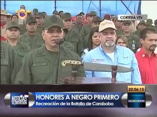 Recrearon Batalla de Carabobo en honor a Pedro Camejo