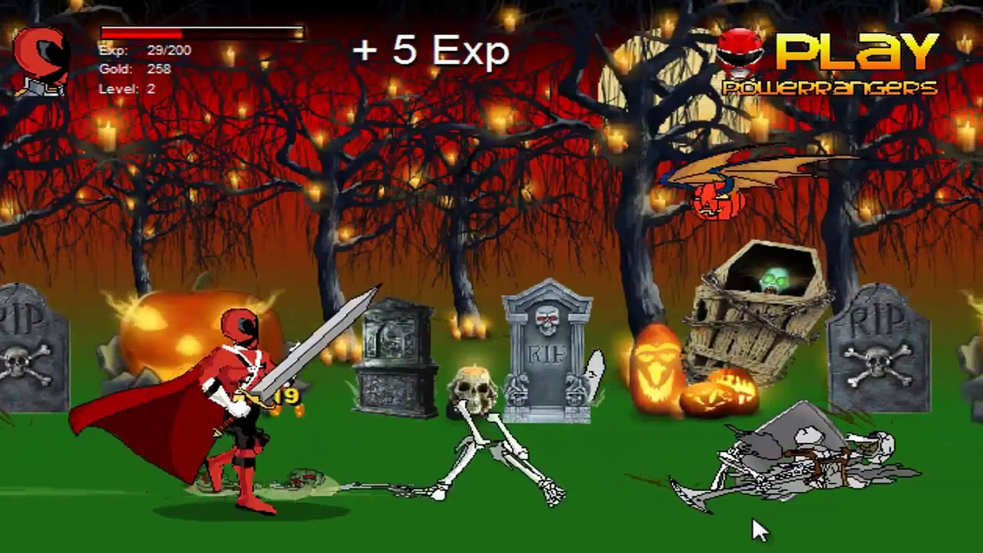 Power Rangers Samurai - Power Rangers Destroy Goblins Gameplay