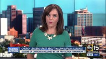 Not everyone supports Maricopa County Sheriff's deputies offering extra protection at Valley churches