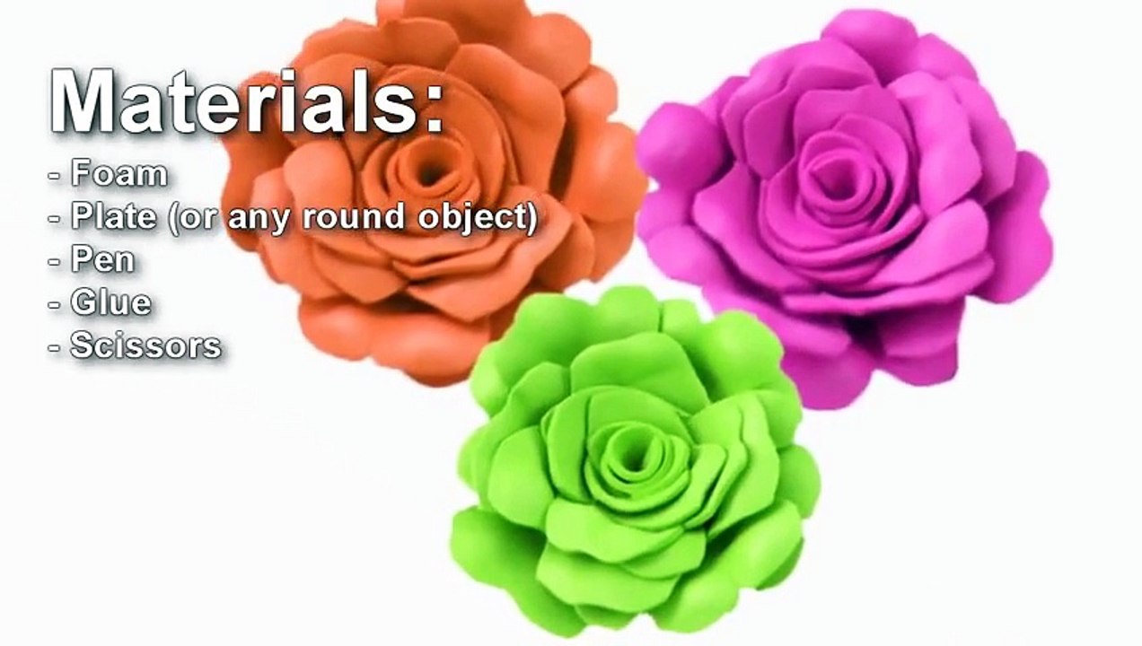 How to make foam roses