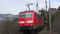 Abschied von der Baureihe 111 mit Wendezügen im Karwendel Teil 1 (23.03.13)