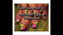 Nail Art tutorial | Rainbow Neon Daisy nails! | Daisies nail design!