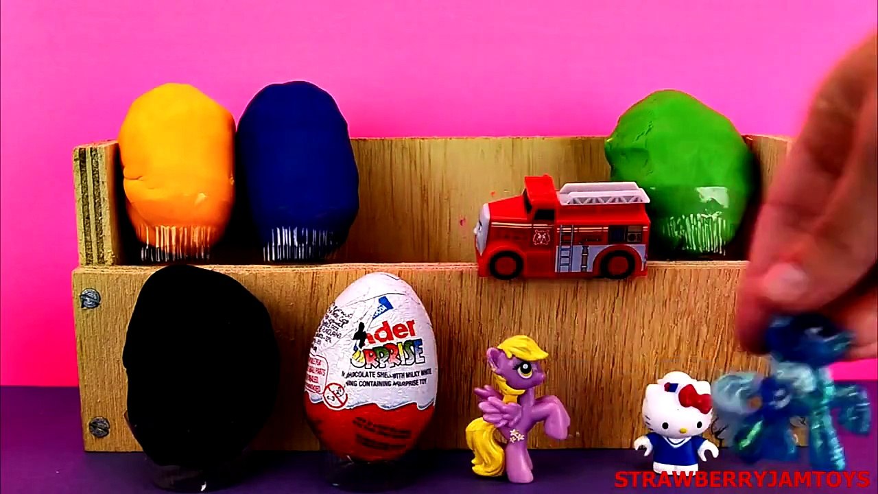 LPS Play Doh Dora The Explorer My Little Pony Moshi Monsters Surprise Eggs StrawberryJamToys