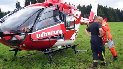 Rettungshubschrauber Christoph 60 + Einsatz Feuerwehr Judenbach