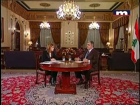 Paula Yacoubian interviews PM Rafic Hariri