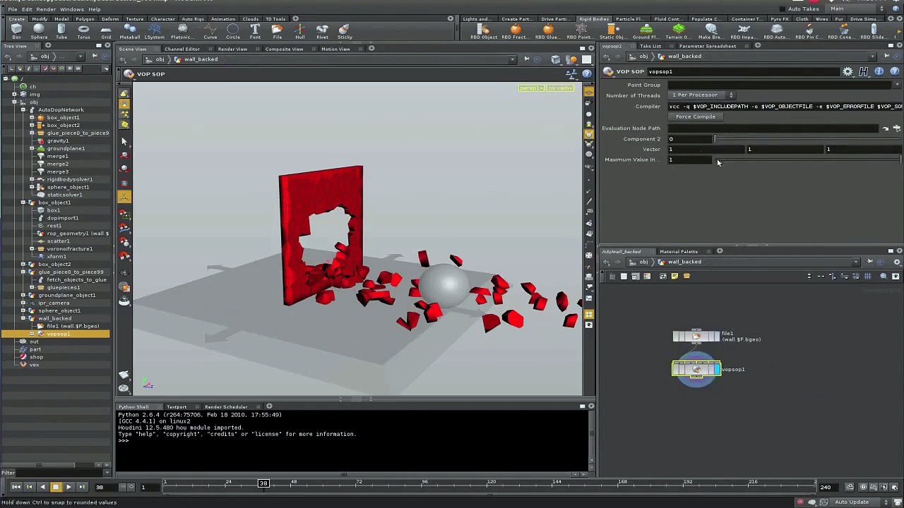 Houdini RBD Destruction Creation - Tutorial