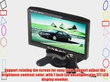 LingsFire? 7 Inch TFT LCD Color Display Screen Car Rear View Camera with Monitor  LED Night