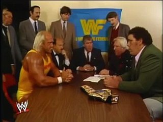 Hulk Hogan & Andre The Giant Contract Signing