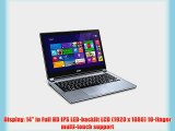 Acer Aspire V5 14 Full HD Touchscreen Laptop 4GB 500GB - V5-473P-5602