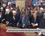 بكاء الرئيس مرسي في خطبة الجمعة بالأزهر