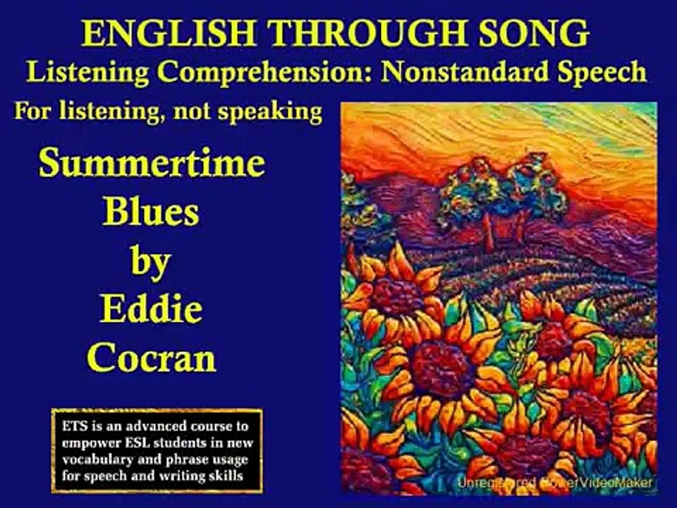 Practice English Listening | English Speaking | ESL Lessons | Learn Through Song Video Lesson 96