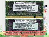 4GB (2X2GB) Memory RAM for Compaq Presario CQ60-210US Laptop Memory Upgrade - Limited Lifetime