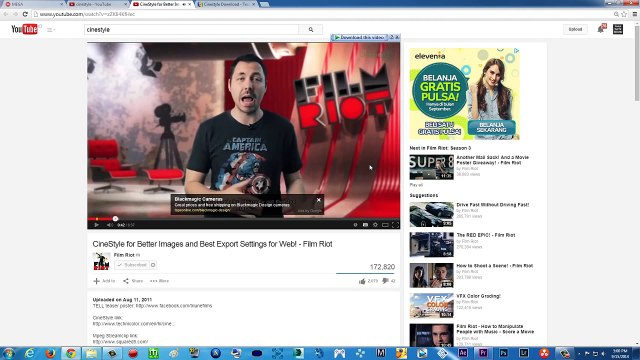 FREE Premiere Pro CC Color Grading Presets for Cinestyle Picture Style (Canon DSLRs)