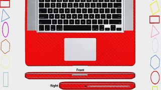XGear EXO Skin Protective Vinyl Skin for 15-Inch Apple MacBook Pro - Red Carbon Fiber (MB15-EXO-RED)