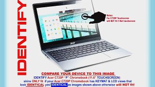 Decalrus -Acer C720P P Chromebook with 11.6 TOUCHSCREEN Full Body BLUE Texture Brushed Aluminum