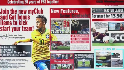PES 2016 - E3 Trailer Gameplay - 1080p 60 FPS
